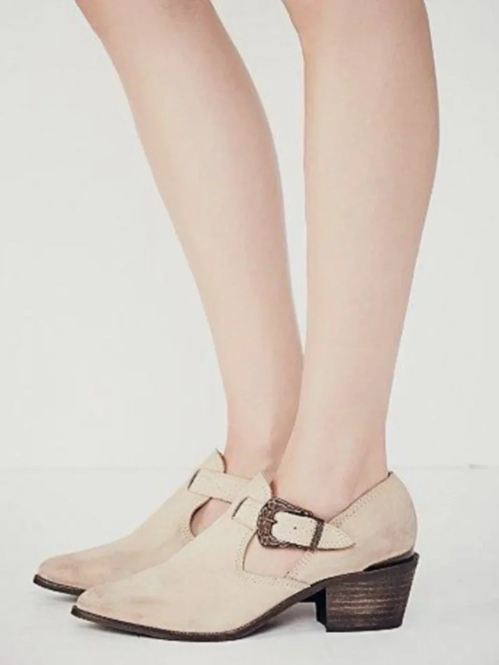 New Free People Landlocked Western Ankle Boots size 8 MSRP: $228 Leather